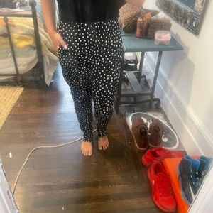 Abercrombie and Fitch Polka Dot Tapered Pants M